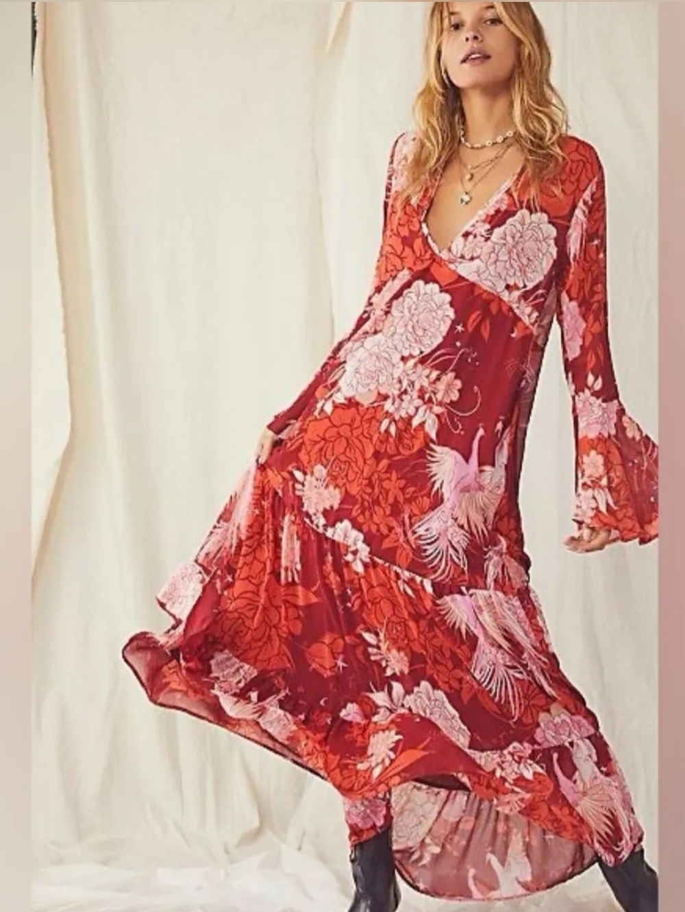 Free People Moroccan Roll Maxi Dress Sz S